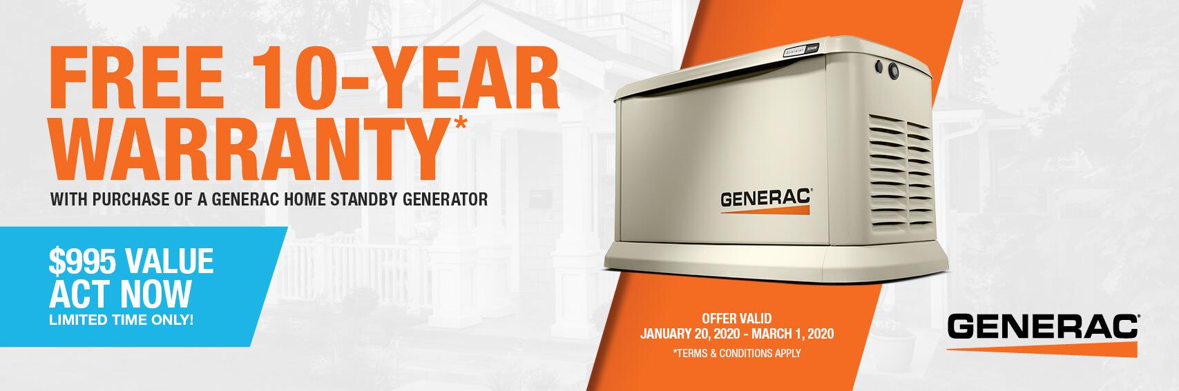 Homestandby Generator Deal | Warranty Offer | Generac Dealer | West Harrison, IN